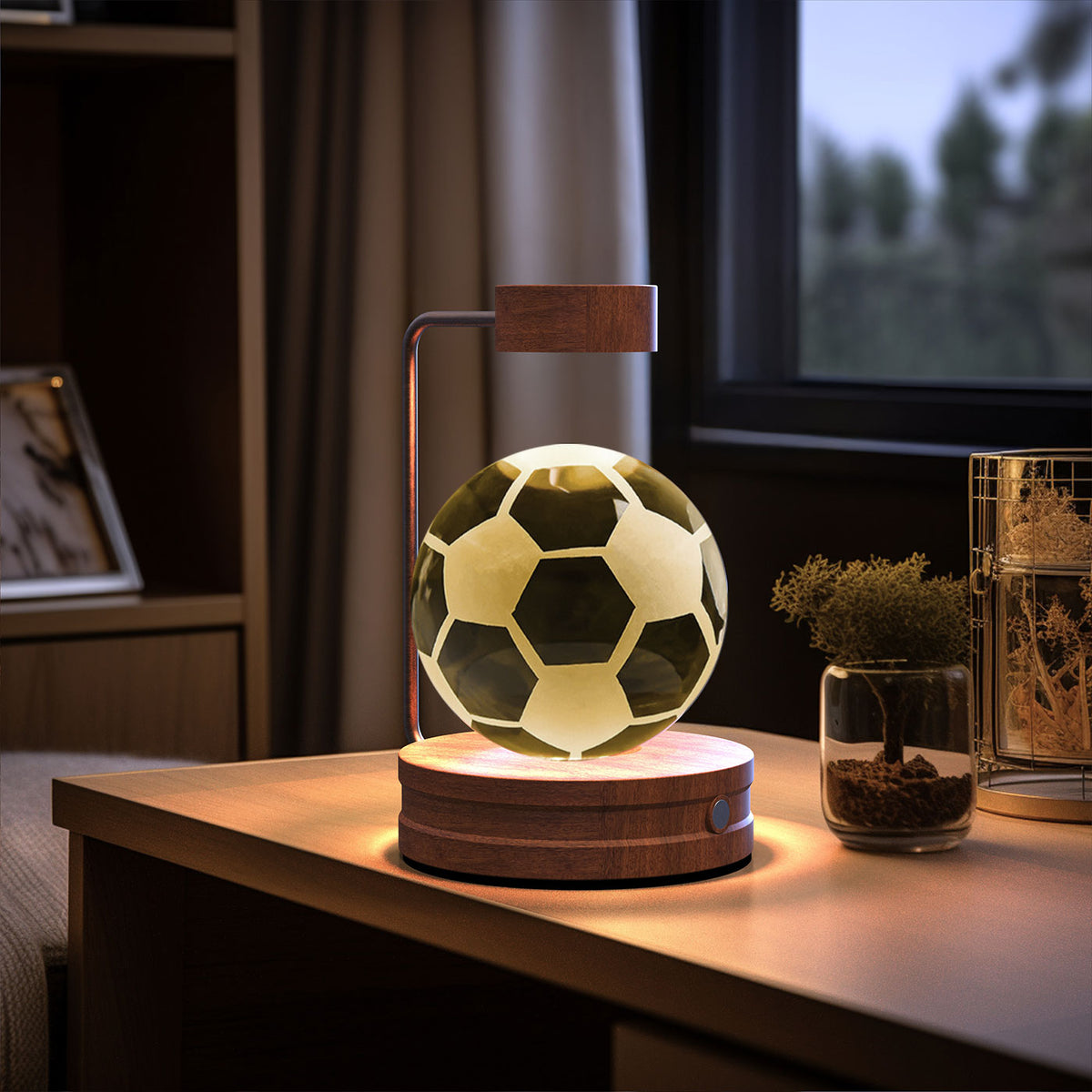 Crystal Ball Cosmic Dinosaur Indoor Night Light & USB Warm Bedside Lamp | Lymiu