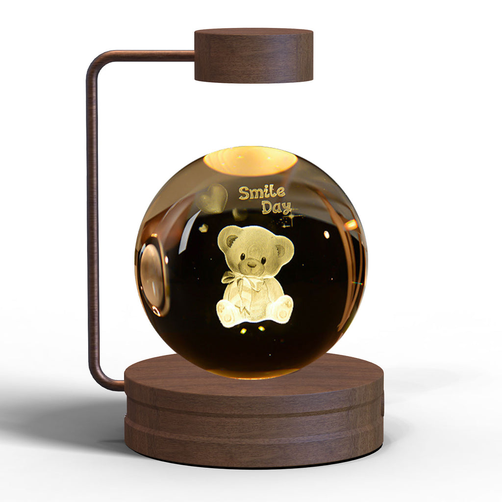 Crystal Ball Cosmic Dinosaur Indoor Night Light & USB Warm Bedside Lamp | Lymiu