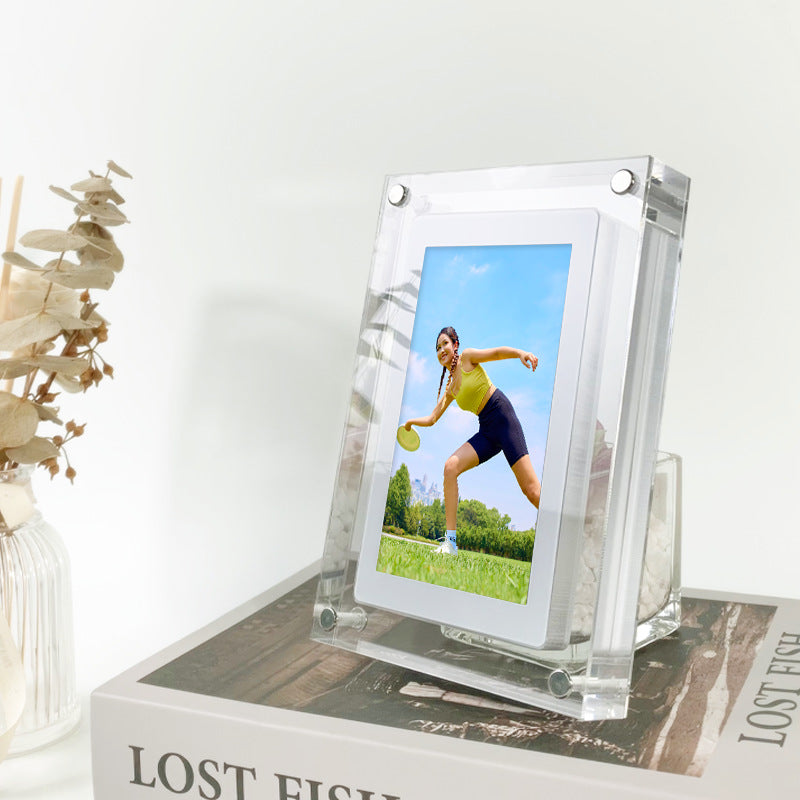 Digital Picture Frame Acrylic Video Player & Vertical Display Video Frame | Lymiu