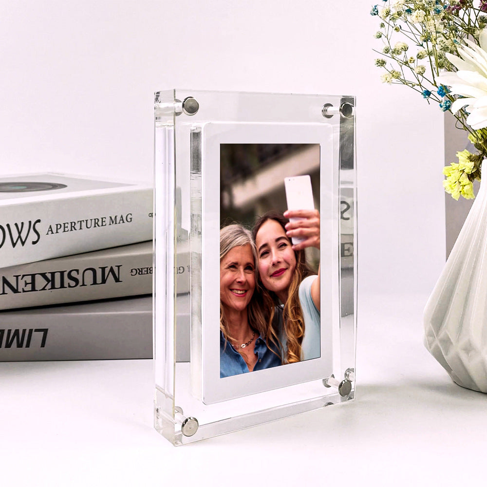 Digital Picture Frame Acrylic Video Player & Vertical Display Video Frame | Lymiu