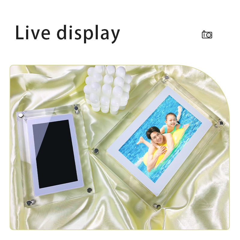 Digital Picture Frame Acrylic Video Player & Vertical Display Video Frame | Lymiu