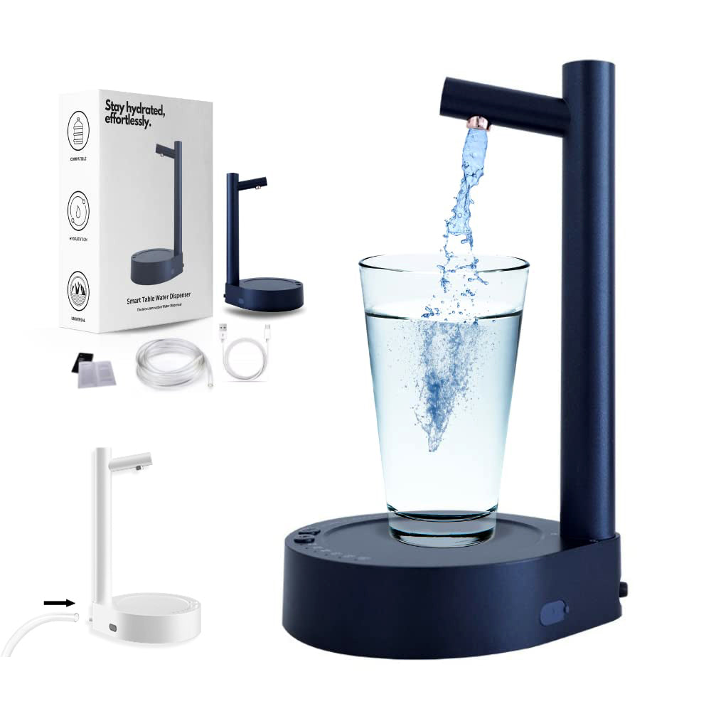 Electric Desktop Water Gallon Dispenser & Rechargeable Automatic Bottle Pump | Lymiu