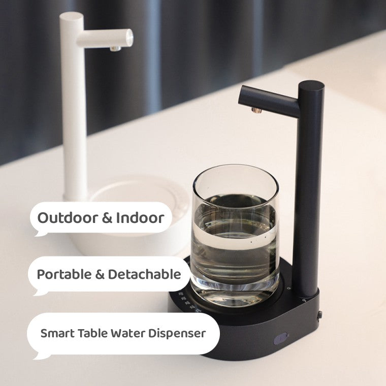 Electric Desktop Water Gallon Dispenser & Rechargeable Automatic Bottle Pump | Lymiu