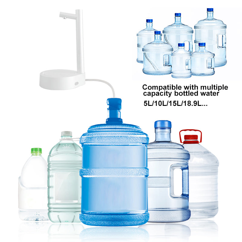 Electric Desktop Water Gallon Dispenser & Rechargeable Automatic Bottle Pump | Lymiu