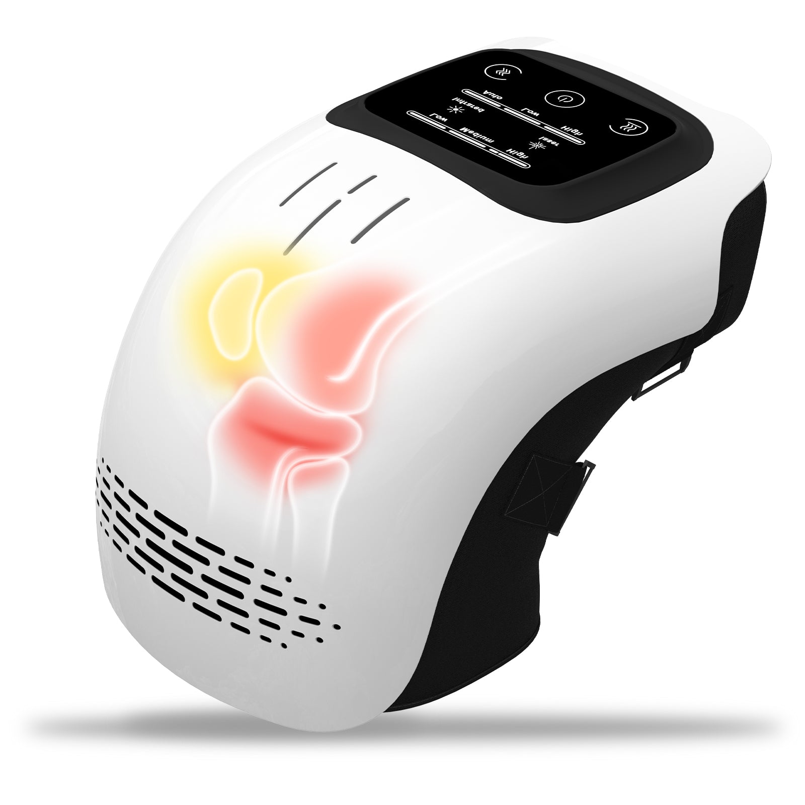 Electric Heated Knee Massager with Infrared Laser & Vibration | Pain Relief Cordless Knee Care | Lymiu