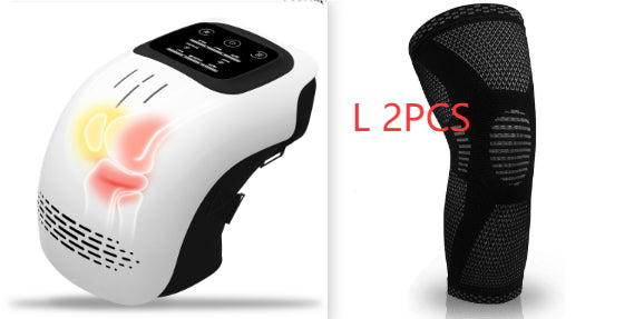 Electric Heated Knee Massager with Infrared Laser & Vibration | Pain Relief Cordless Knee Care | Lymiu