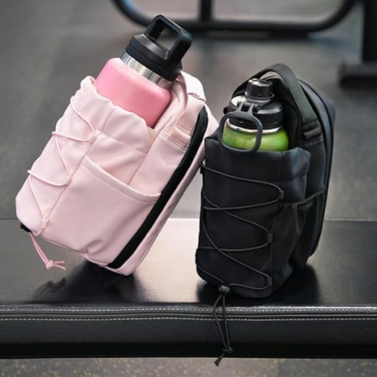 Fitness Magnetic Kettle Bag Crossbody & Gym Water Bottle Holder Sling | Lymiu