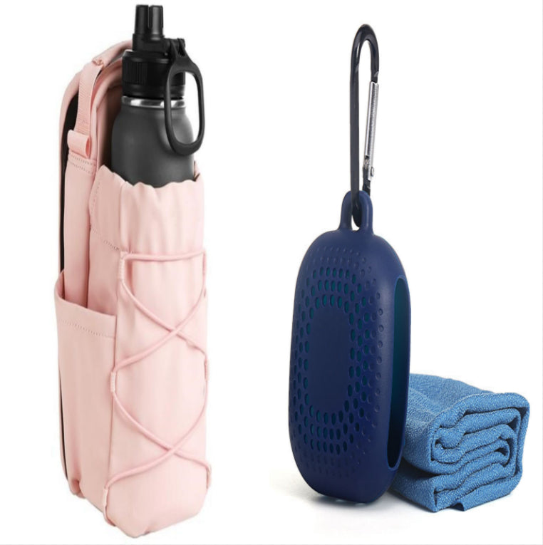Fitness Magnetic Kettle Bag Crossbody & Gym Water Bottle Holder Sling | Lymiu