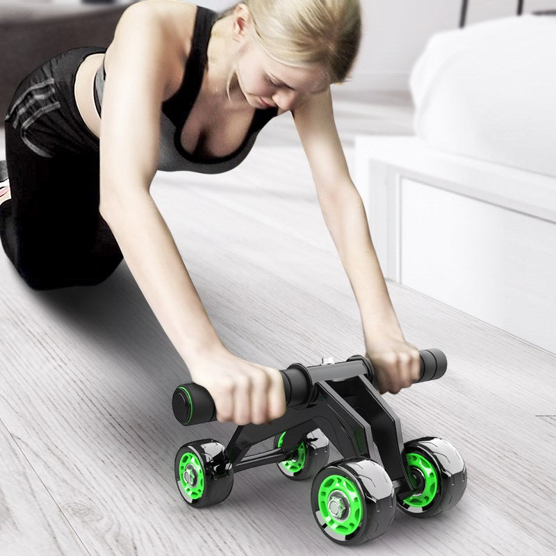 Four-Wheeled Abdominal Roller & Home Exercise Abdominal Muscle Fitness Equipment | Lymiu