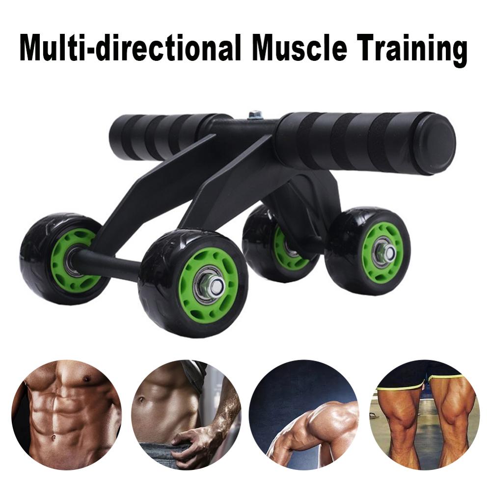 Four-Wheeled Abdominal Roller & Home Exercise Abdominal Muscle Fitness Equipment | Lymiu