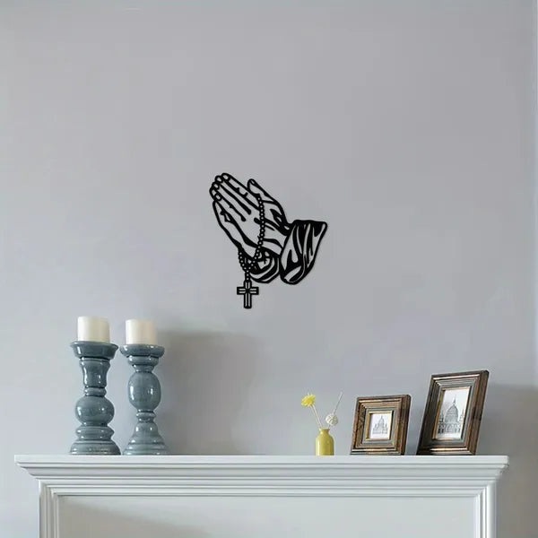 Gothic Black Metal Cross Wall Art Decor | LYMIU