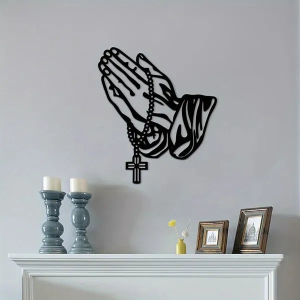 Gothic Black Metal Cross Wall Art Decor | LYMIU