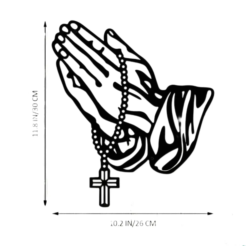 Gothic Black Metal Cross Wall Art Decor | LYMIU
