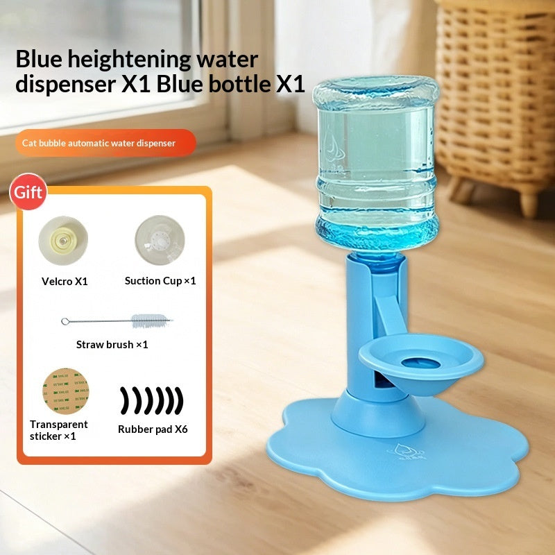 Gravity Pet Water Dispenser - Stable Wide Base Leak-Proof Water Feeder for Cats & Dogs