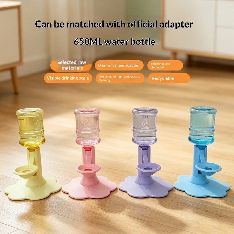 Gravity Pet Water Dispenser - Stable Wide Base Leak-Proof Water Feeder for Cats & Dogs