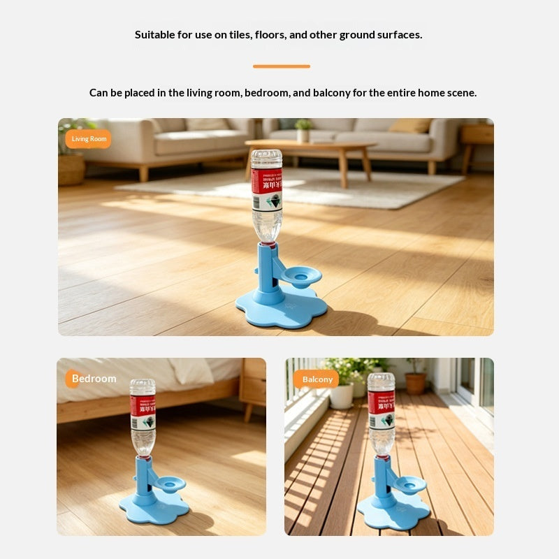 Gravity Pet Water Dispenser - Stable Wide Base Leak-Proof Water Feeder for Cats & Dogs