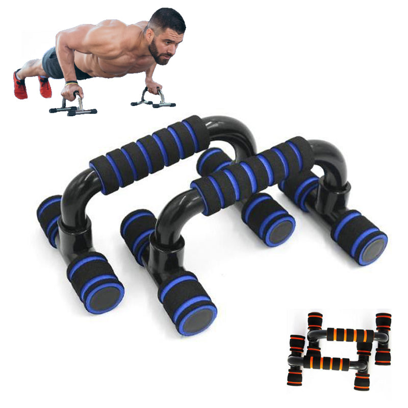H-Shaped Push-Up Stand & Sponge Grip ABS Chest Training Bar | Lymiu
