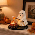 Halloween Campfire Tealight Holder - Resin Ghost & Mummy Candle Holder | LYMIU