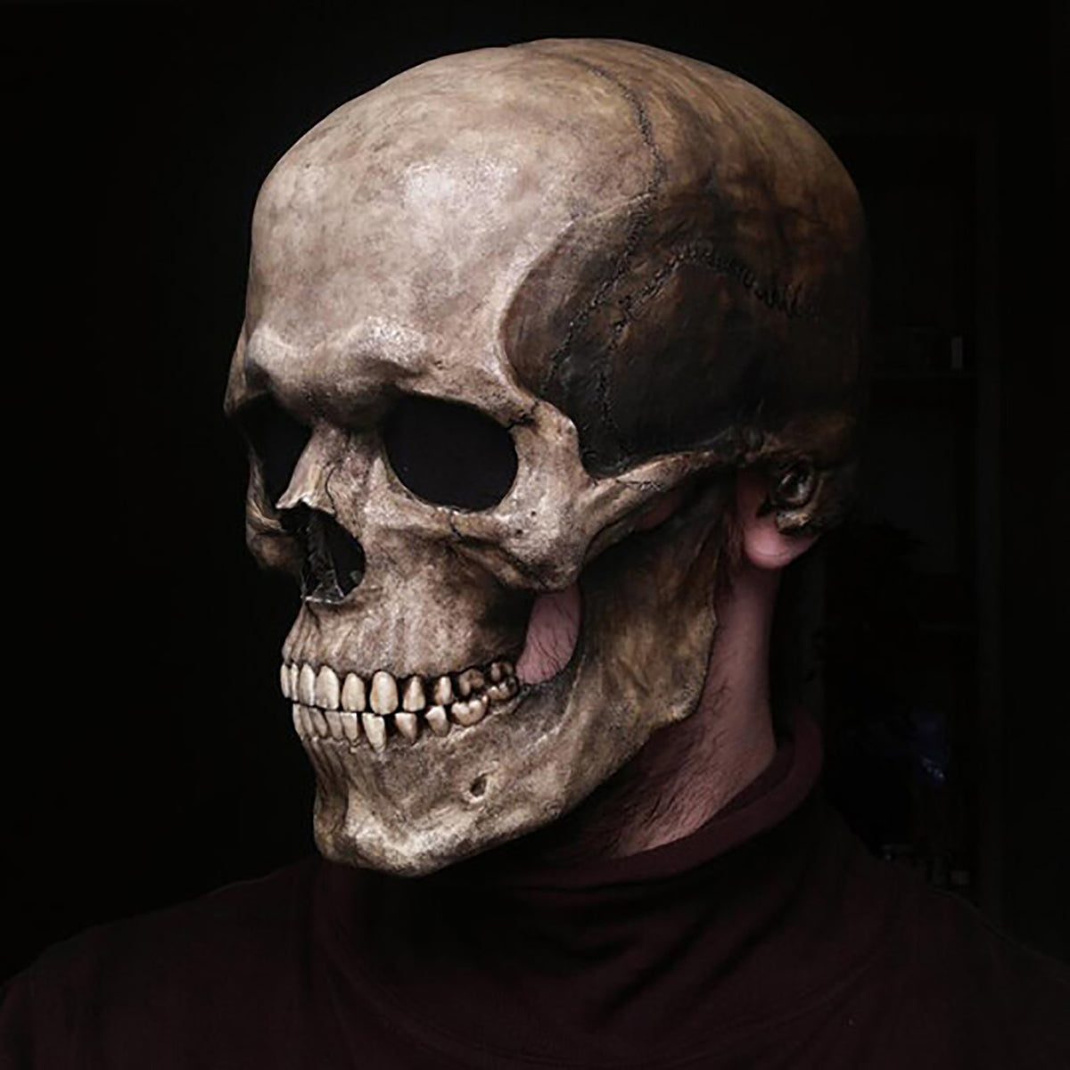 Halloween Movable Mouth Full Head Skull Mask & Helmet | LYMIU