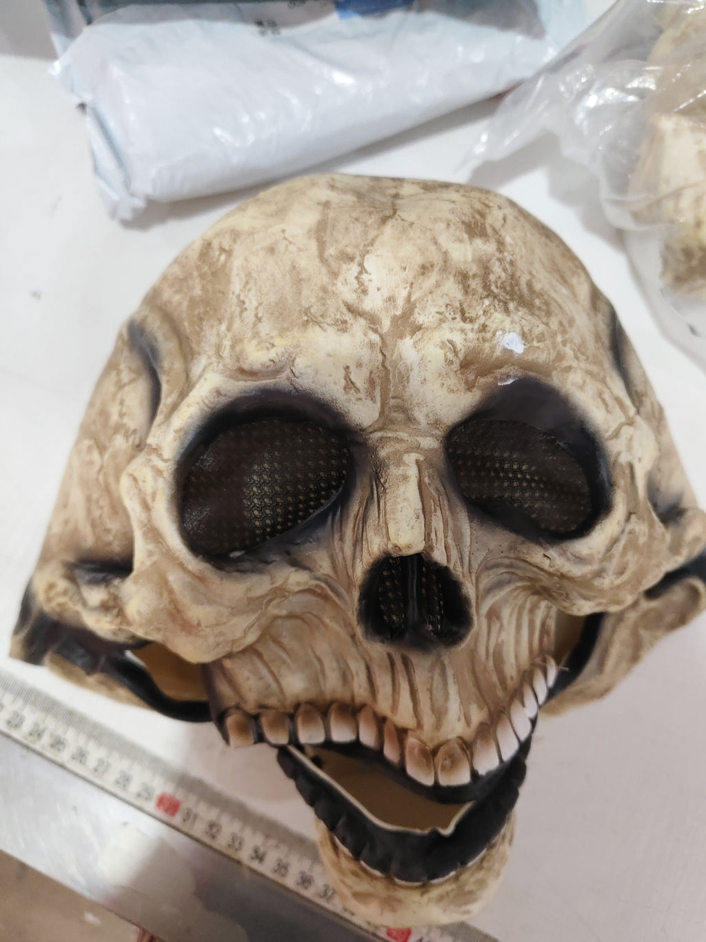Halloween Movable Mouth Full Head Skull Mask & Helmet | LYMIU
