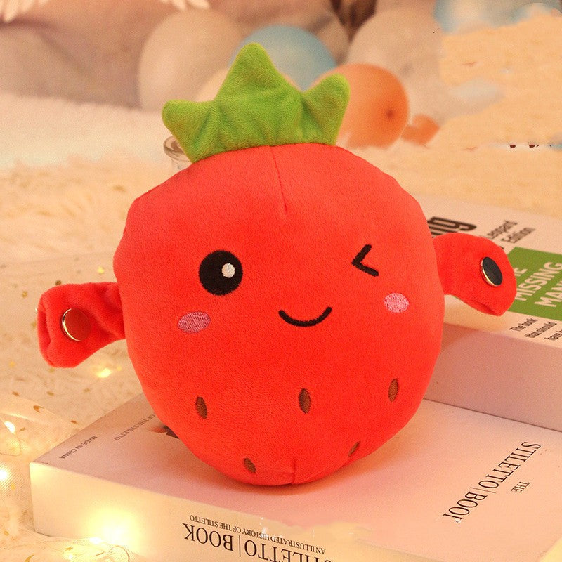 Interactive Musical Toy Sensing Beat Plush Toy - Fruit Musical Piano Doll (Banana & Strawberry)