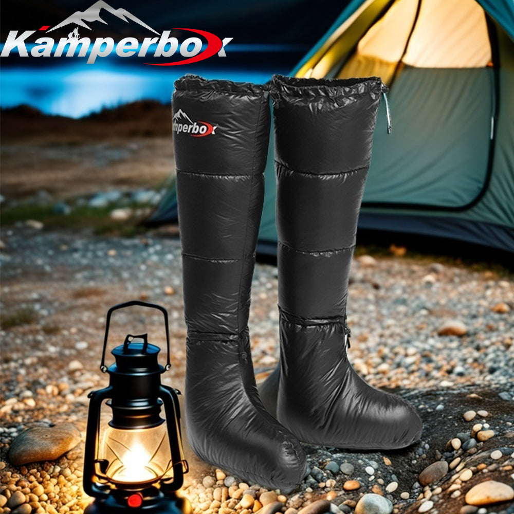 Kamperbox Ultralight Waterproof Down Camping Boots & Sleeping Bag Socks | Lymiu