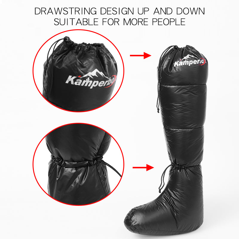 Kamperbox Ultralight Waterproof Down Camping Boots & Sleeping Bag Socks | Lymiu