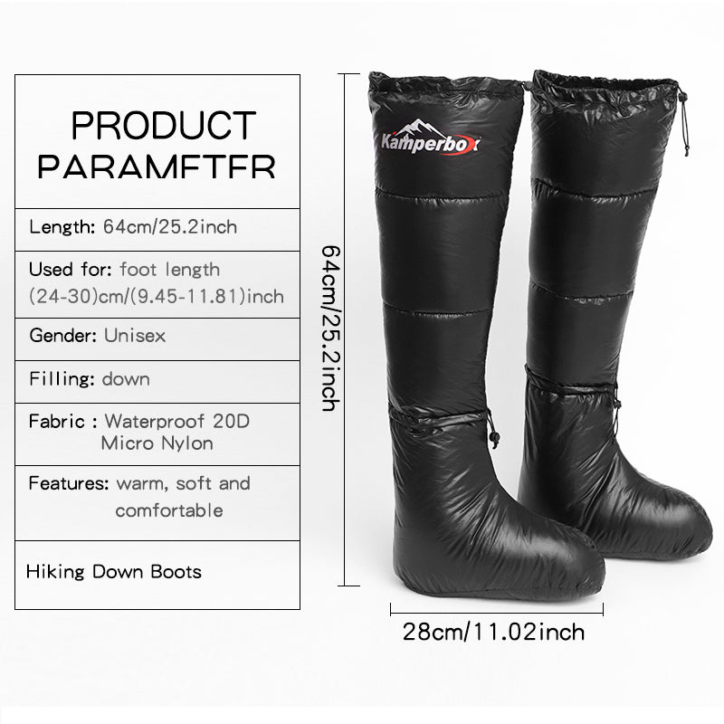 Kamperbox Ultralight Waterproof Down Camping Boots & Sleeping Bag Socks | Lymiu