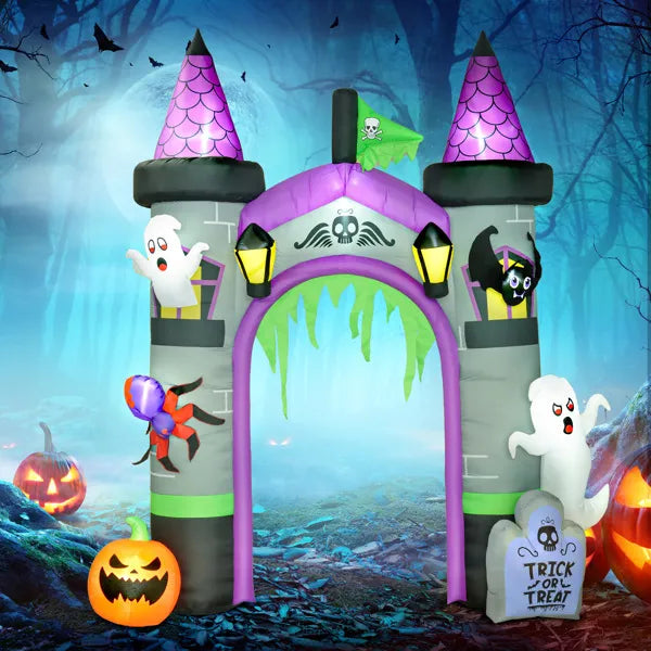 Large Inflatable Halloween Archway Decoration with LED Lights | LYMIU