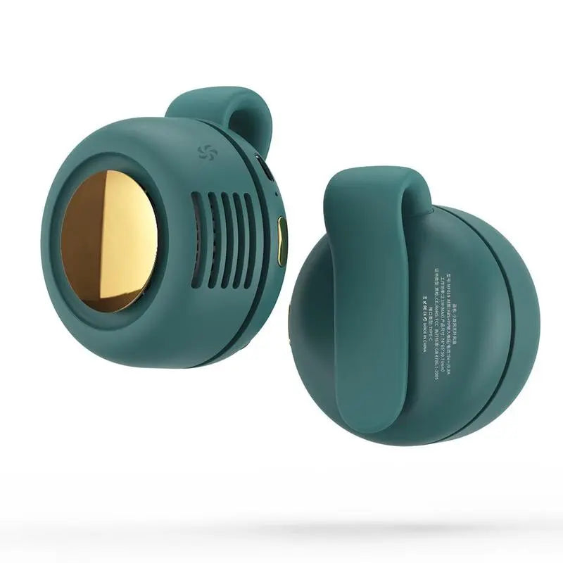 Mini Clip Fan, Hanging Waist & Neck Fan & 900mAh USB Leafless Fan | Lymiu