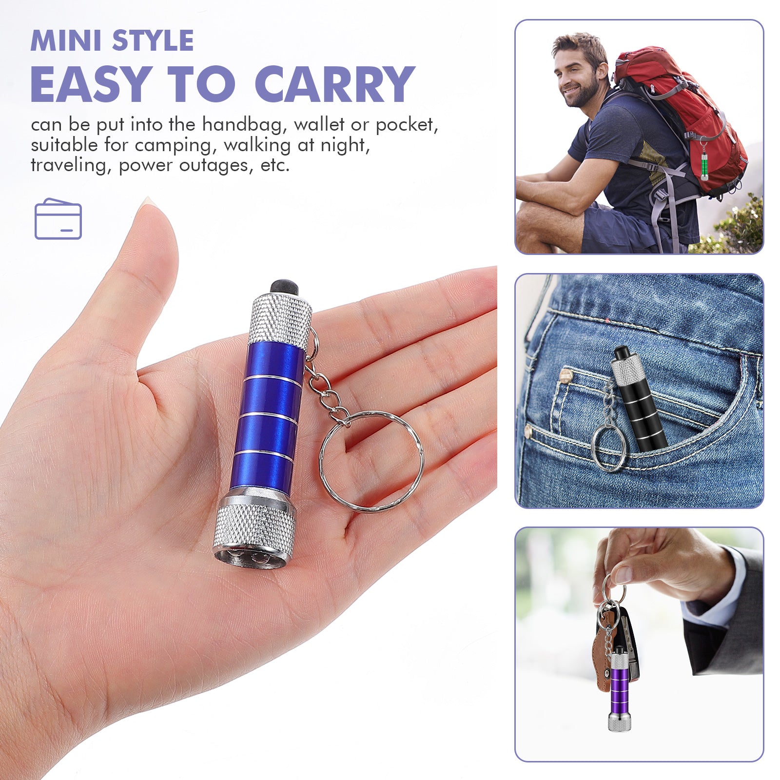 Mini Keychain LED Flashlight & Emergency Camping Portable Torch | Lymiu