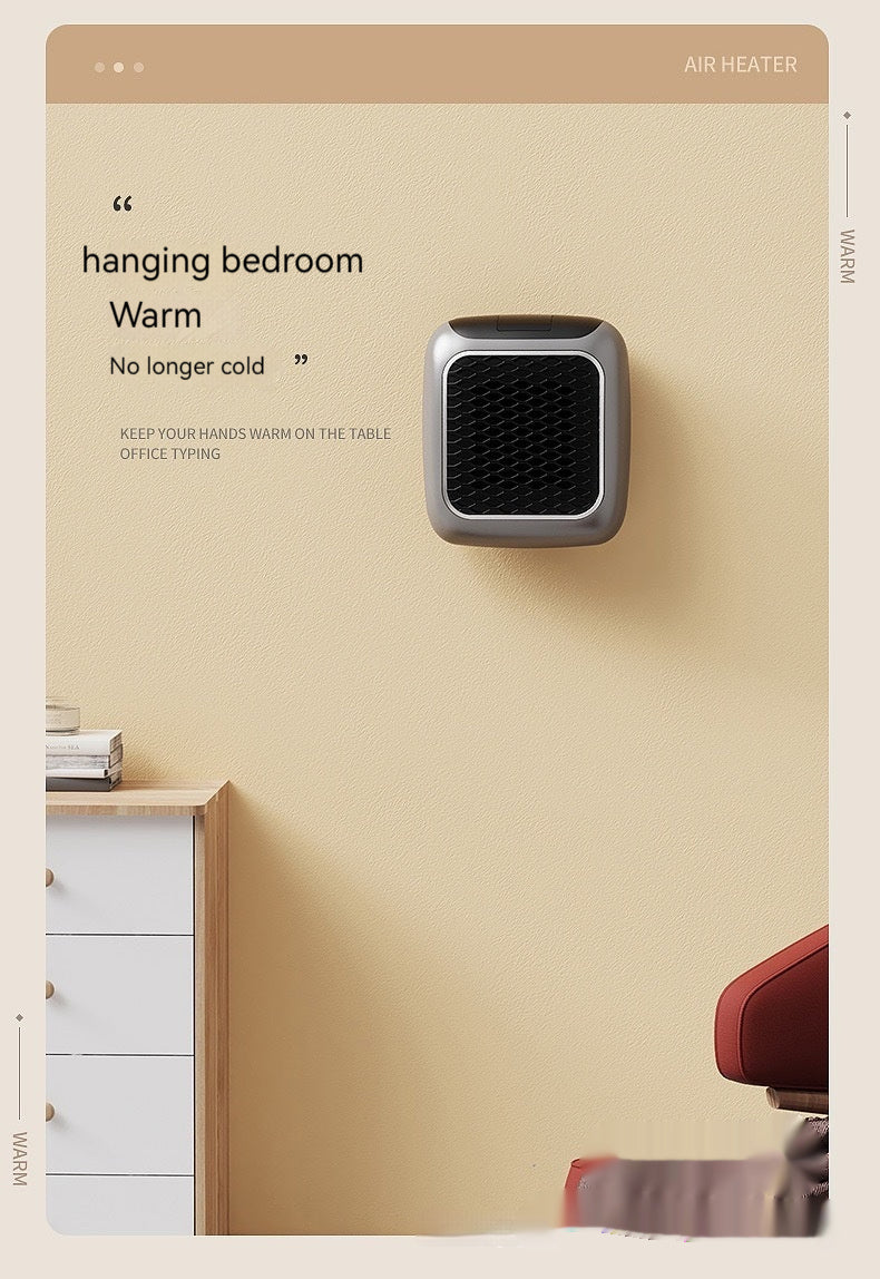 Mini Wall-Mounted Fan Heater - Dormitory Warm Air Blower | LYMIU