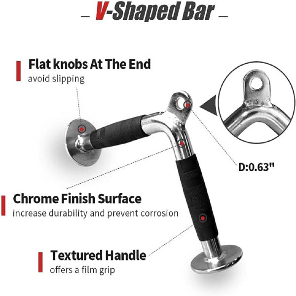 Multi-Functional 4-Piece Fitness Handlebars & Adjustable Pull-Down Squat Rack Kit | Lymiu
