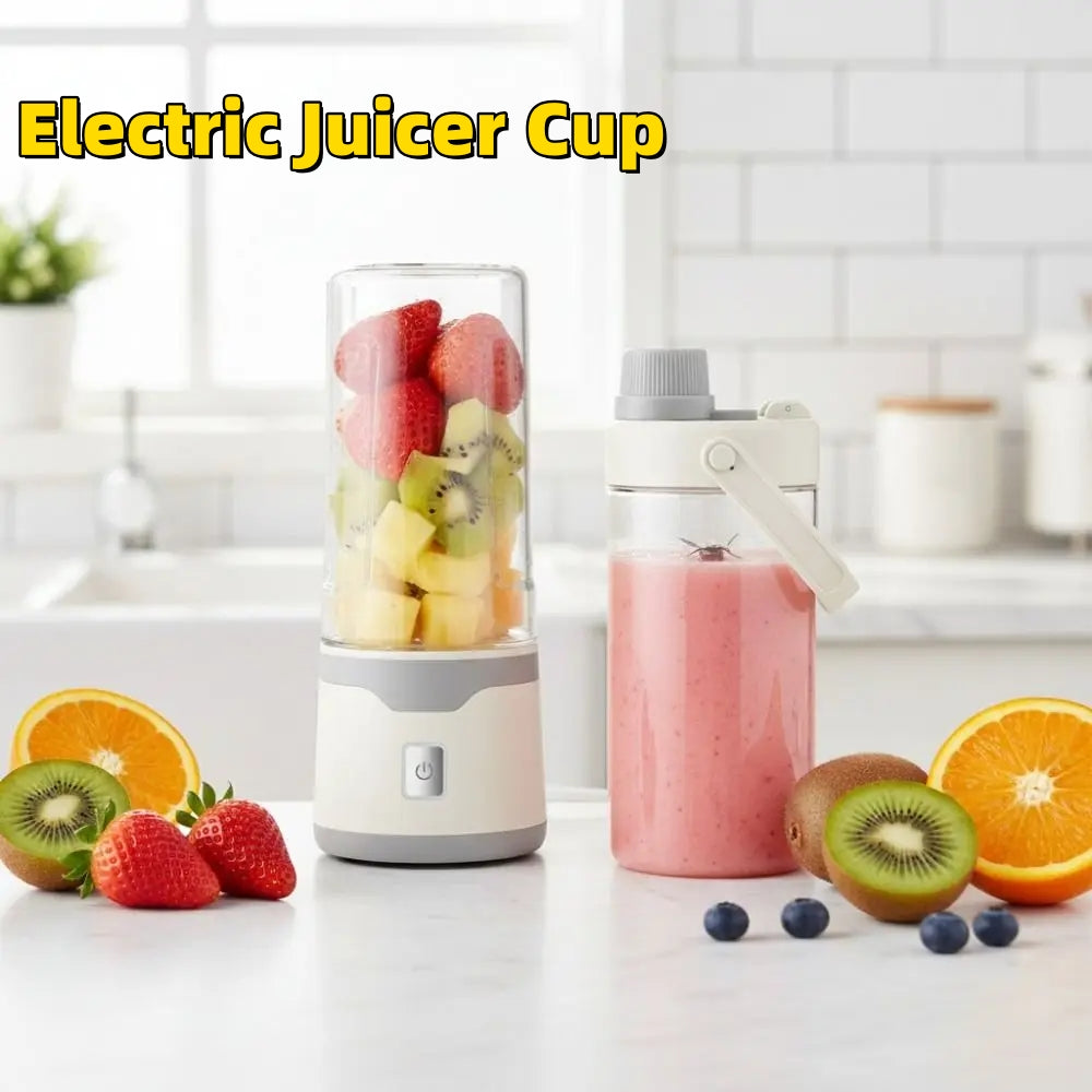 Multifunctional Portable USB Juicer Cup, 500ml Cordless Handheld Smoothie Blender & Mixer