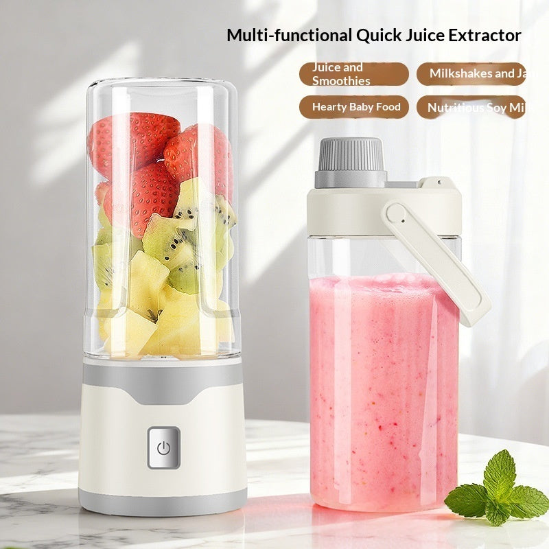 Multifunctional Portable USB Juicer Cup, 500ml Cordless Handheld Smoothie Blender & Mixer