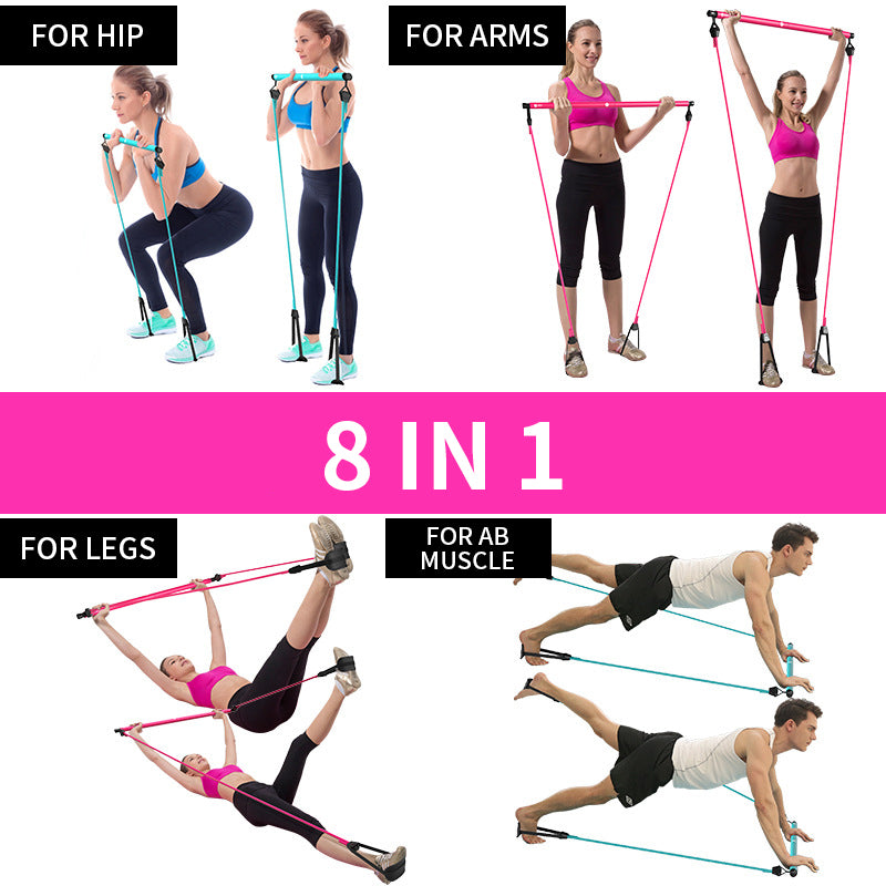 NBR & Latex Chest Expander Puller & Home Fitness Resistance Bar | Lymiu