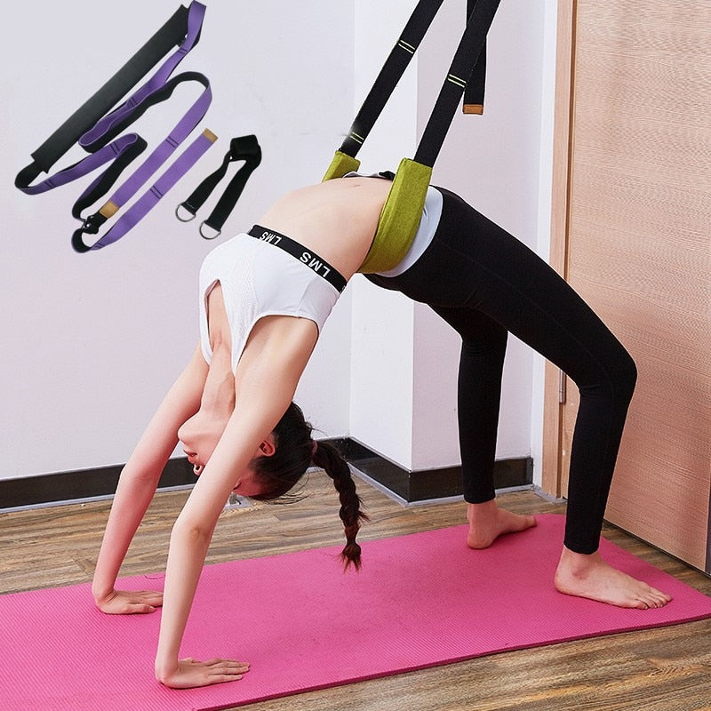 Non-Slip Cotton Yoga Strap & Exercise Gym Belt for Stretching | Lymiu