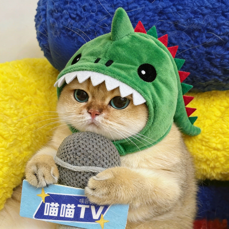 Pet Cat Dinosaur Hooded Warm Hat | LYMIU