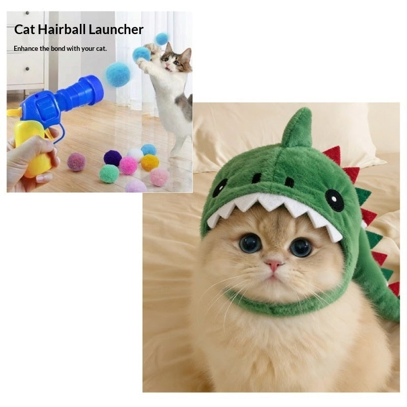 Pet Cat Dinosaur Hooded Warm Hat | LYMIU