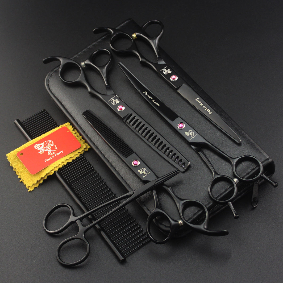 Pet Grooming Scissors Set - Stainless Steel Professional Dog & Cat Grooming Kit | LYMIU