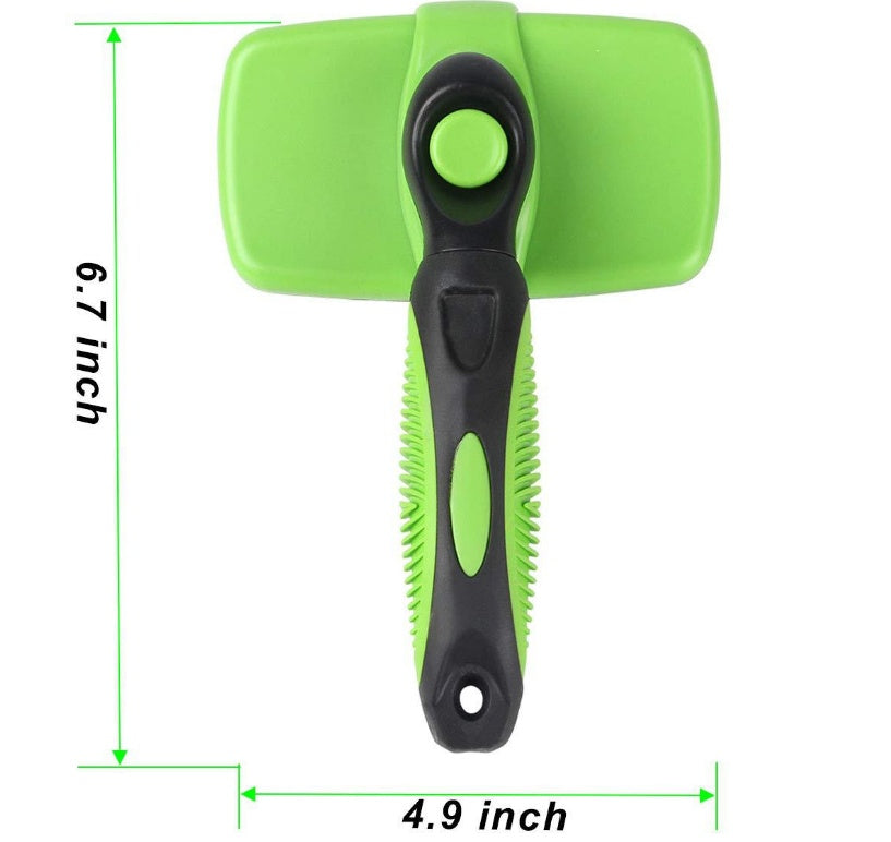 Pet Self-Cleaning Slicker Brush - Comfortable Dog & Cat Grooming Tool | LYMIU