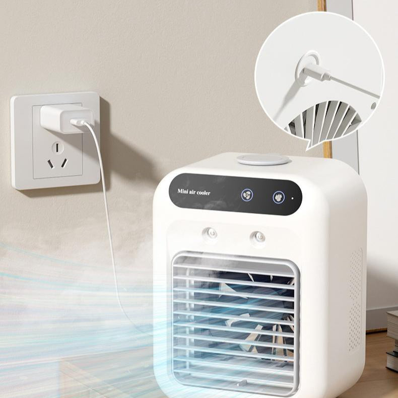 Portable Air Conditioner & Water Cooling Fan - Mini Personal Air Cooler for Room, Office & Car