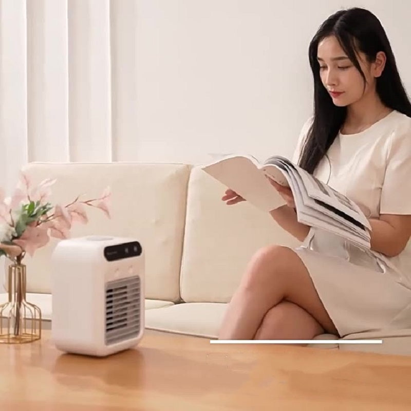 Portable Air Conditioner & Water Cooling Fan - Mini Personal Air Cooler for Room, Office & Car