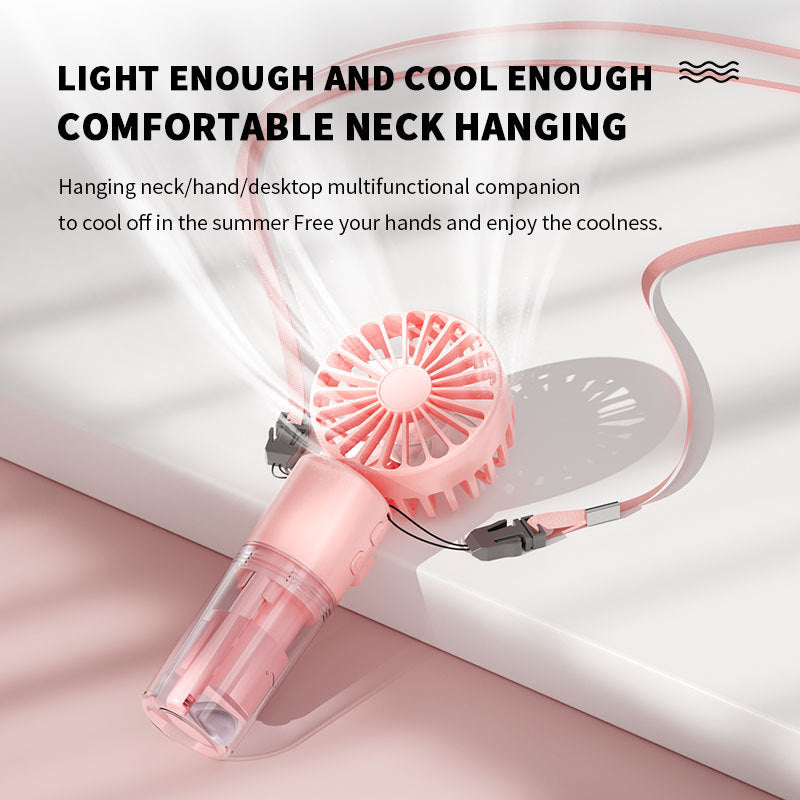 Portable Handheld Spray Fan & 4-Speed Water Mist Cooling Fan | Lymiu