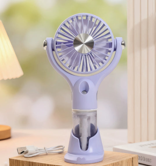 Portable Handheld Spray Fan & 4-Speed Water Mist Cooling Fan | Lymiu