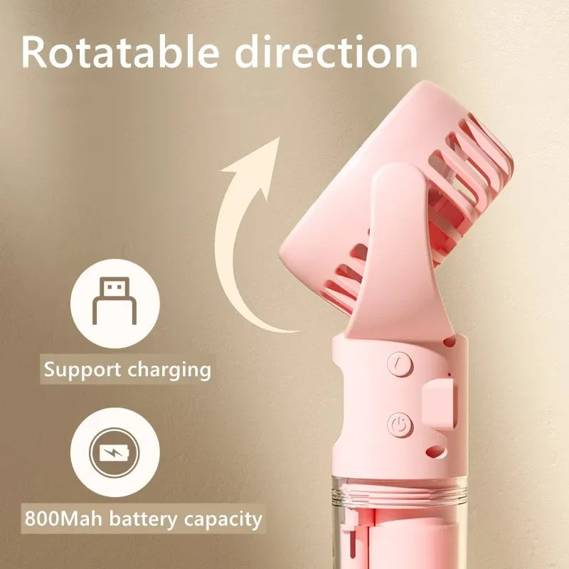 Portable Handheld Spray Fan & 4-Speed Water Mist Cooling Fan | Lymiu