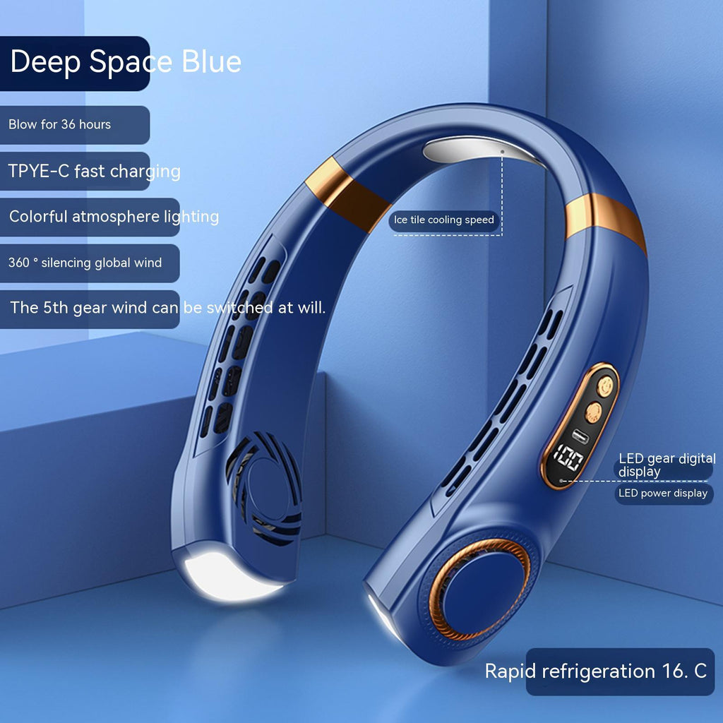 Portable Mute Multifunctional Hanging Neck Fan & Hands-Free Personal Cooling Device | Lymiu