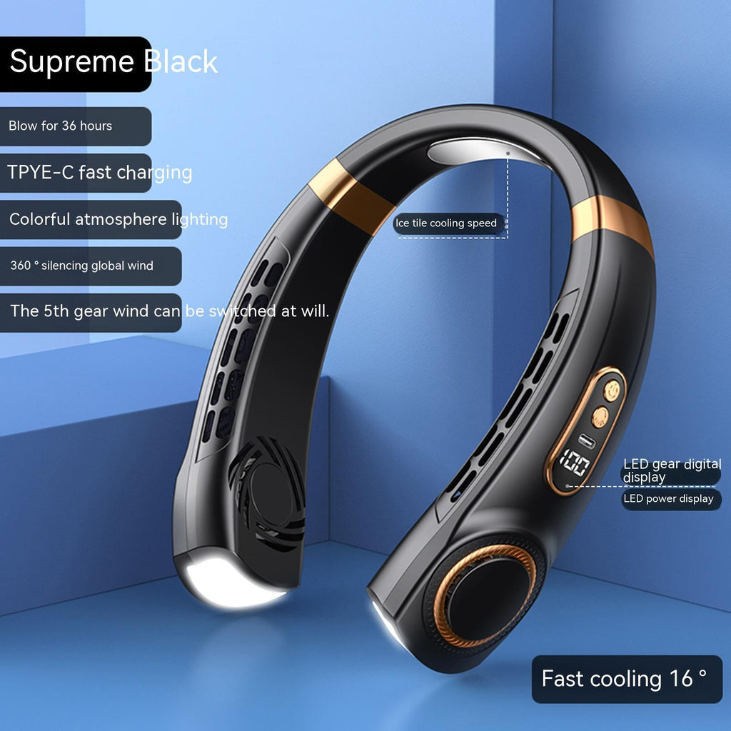 Portable Mute Multifunctional Hanging Neck Fan & Hands-Free Personal Cooling Device | Lymiu