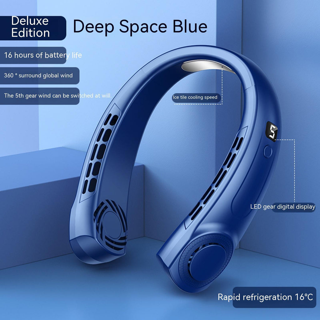 Portable Mute Multifunctional Hanging Neck Fan & Hands-Free Personal Cooling Device | Lymiu