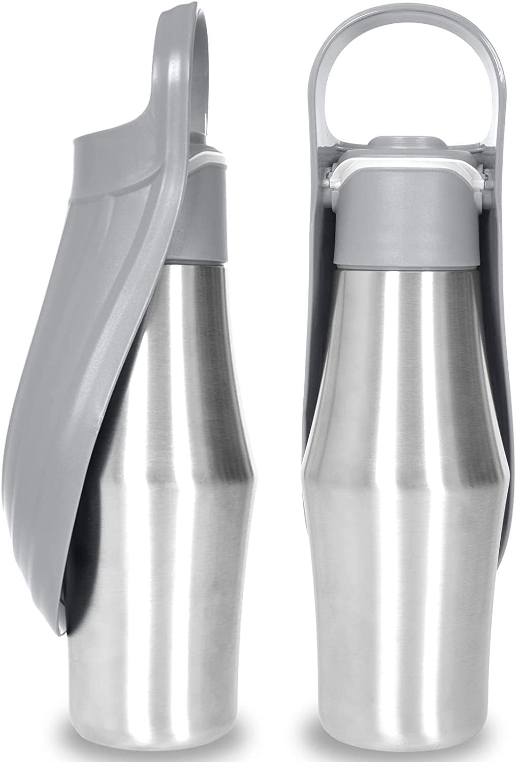 Portable Pet Dog Water Bottle with Soft Silicone Leaf - Outdoor Travel Drinking Dispenser